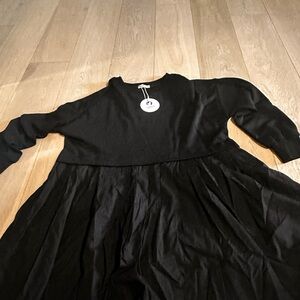 Elegant Black Long Sleeve Dress